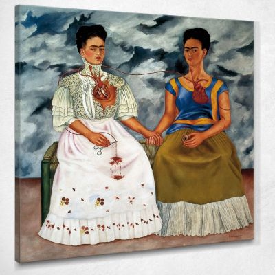 Le Due Frida Quadro Stampa Su Tela Frida Kahlo FKA36 quadro stampa su tela