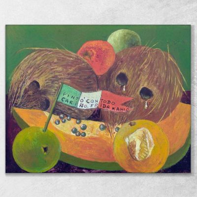Noci Di Cocco Piangenti Frida Kahlo FKA38 quadro stampa su tela