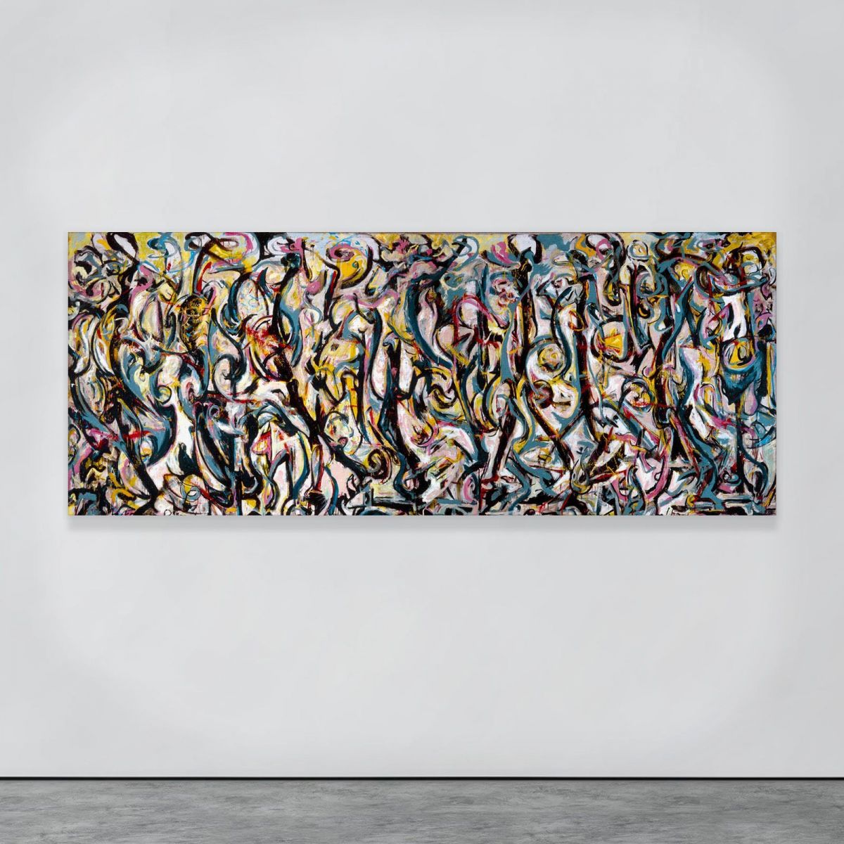 Impression D'art Jackson Pollock - Toile Encadrée - Style Art Nouveau - Reproduction Sous Licence