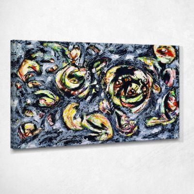 Ocean Greyness Jackson Pollock JSP17 quadro stampa su tela