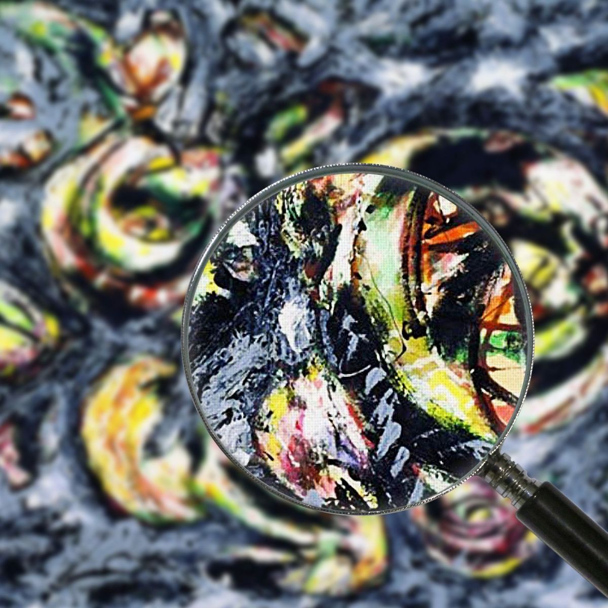 Ocean Greyness Jackson Pollock JSP17 quadro stampa su tela