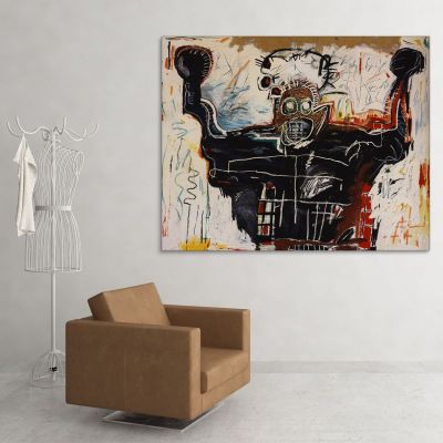 Senza Titolo (Pugile) Jean-Michel Basquiat JMB32 quadro stampa su tela