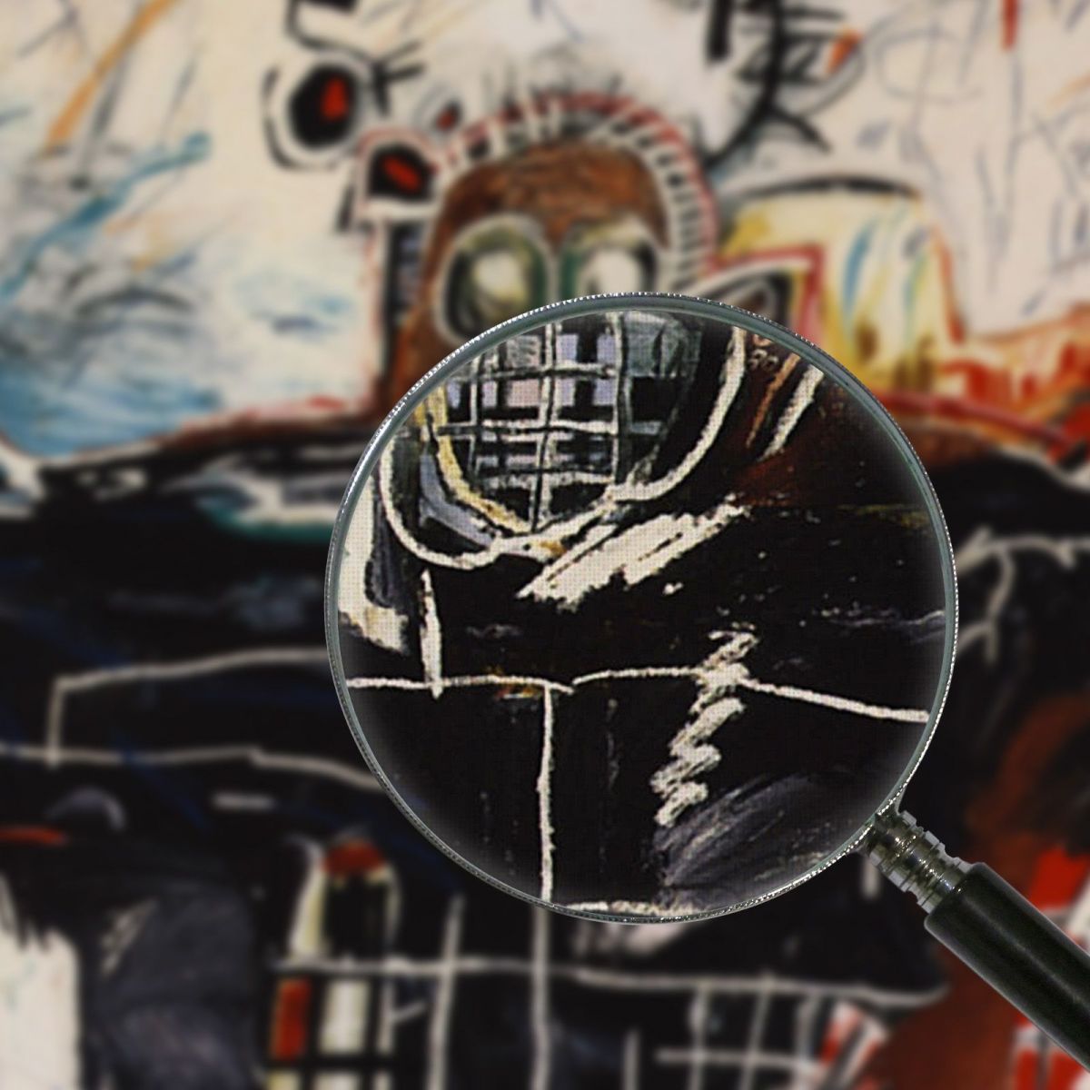 Senza Titolo (Pugile) Jean-Michel Basquiat JMB32 quadro stampa su tela