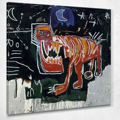 Cane Jean-Michel Basquiat JMB35 quadro stampa su tela