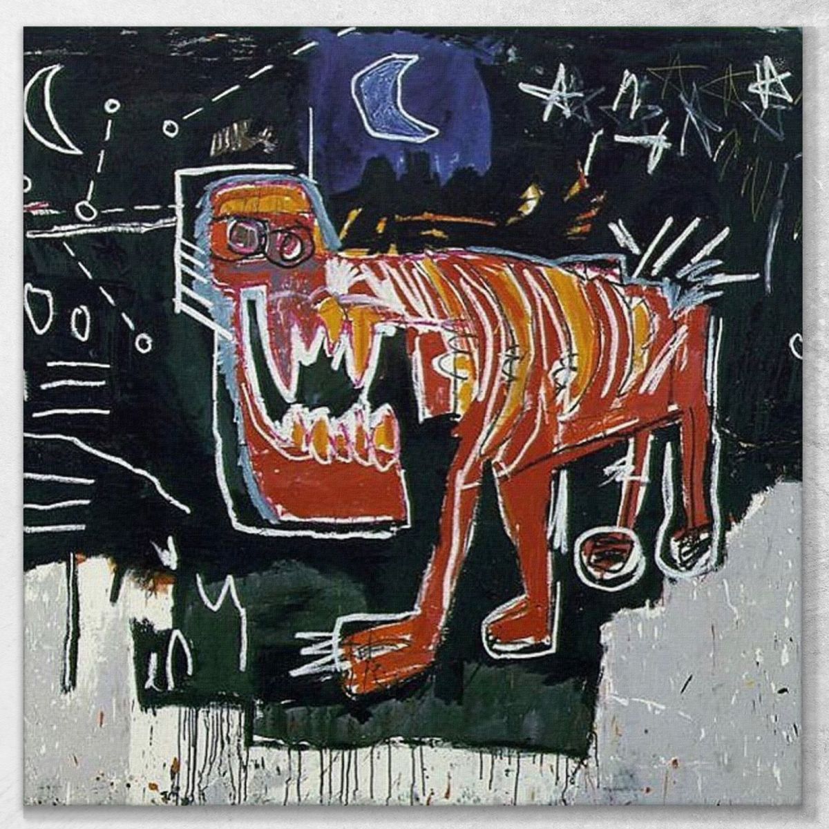 Cane Jean-Michel Basquiat JMB35 quadro stampa su tela