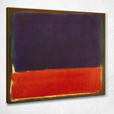 Senza Titolo - Viola Rosso Marrone Mark Rothko RK39 quadro stampa su tela