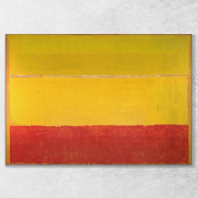 Sans Titre - Jaune Jaune Rouge Mark Rothko, RK45 tableau impression sur toile