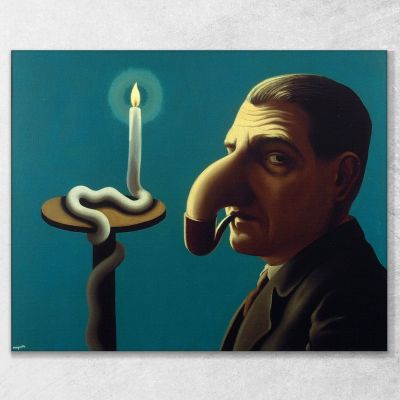 Die Philophische Lampe René Magritte, RM16 drucken auf leinwand