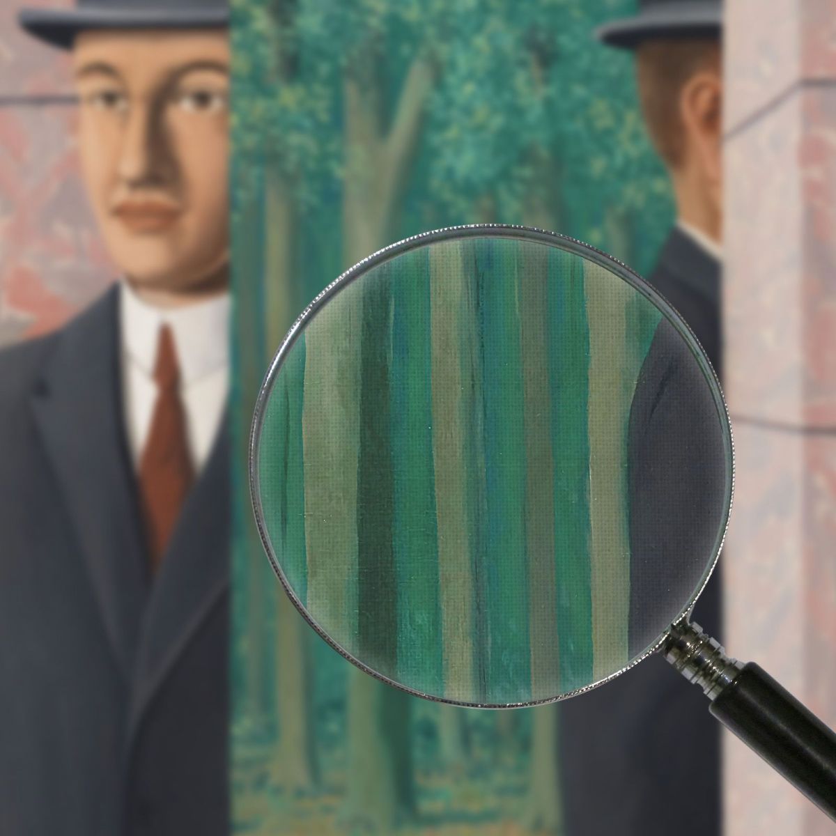 Il Luogo Comune René Magritte RM37 quadro stampa su tela