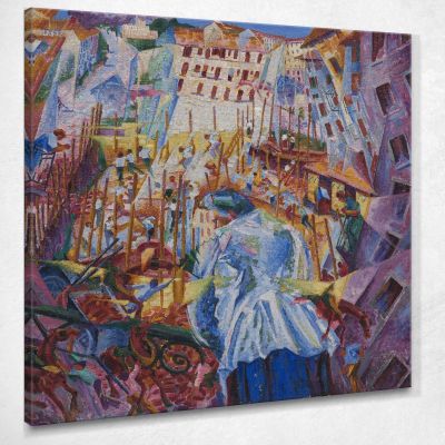La Strada Entra Nella Casa Umberto Boccioni UBO23 quadro stampa su tela