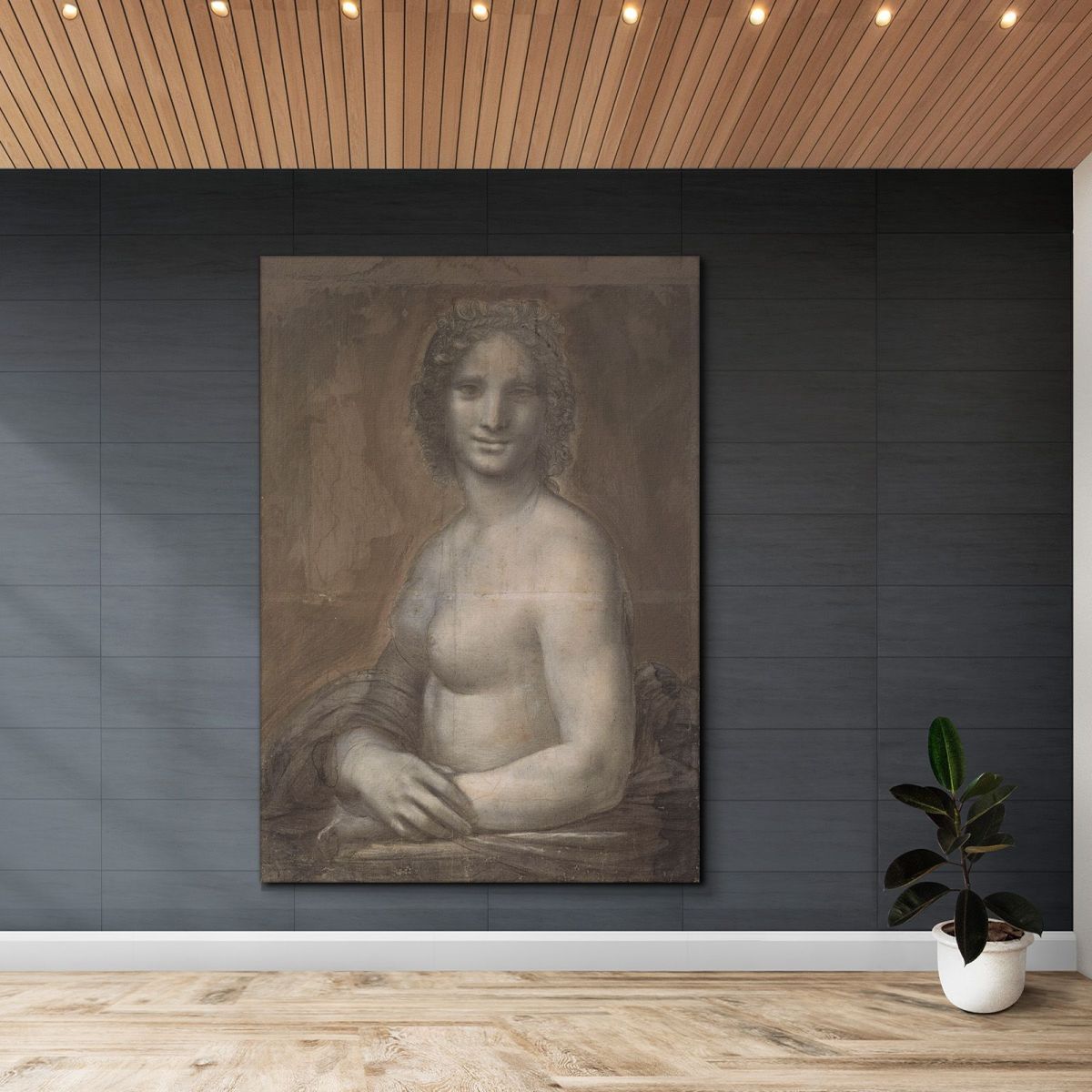 La Mona Lisa Desnuda Leonardo Da Vinci cuadro en lienzo