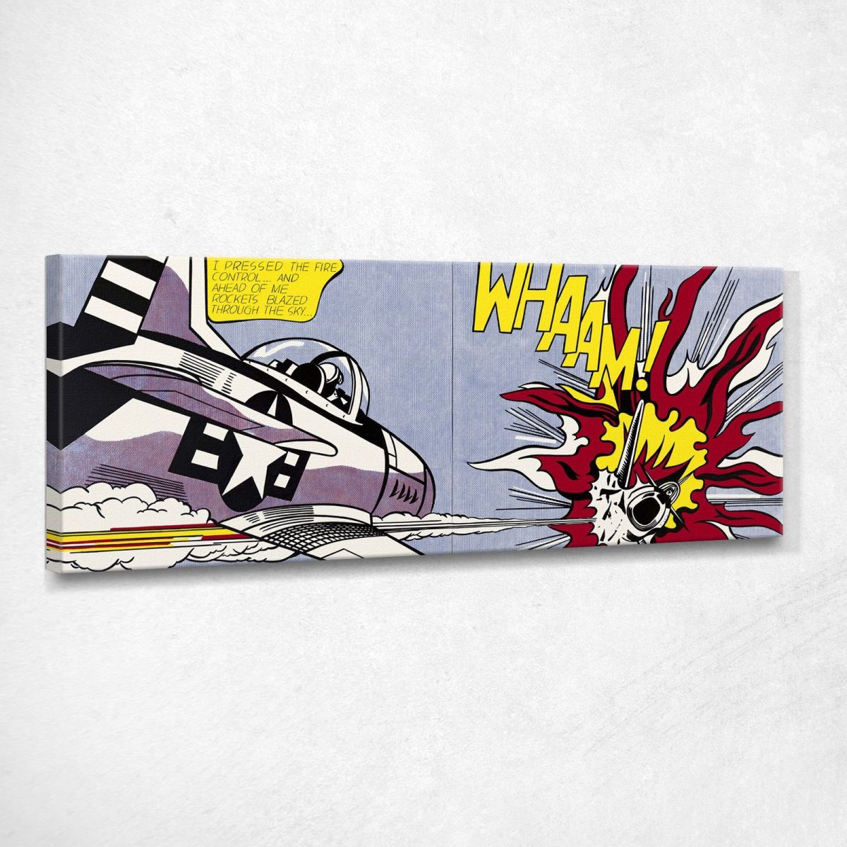 Whaam Roy Lichtenstein drucken auf leinwand