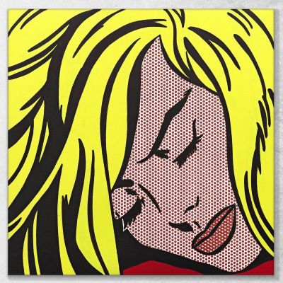 Chica Durmiendo Roy Lichtenstein, rl60 cuadro en lienzo