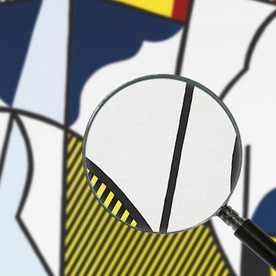 Toro Iii Dalla Serie Bull Profile Roy Lichtenstein rl63 quadro stampa su tela