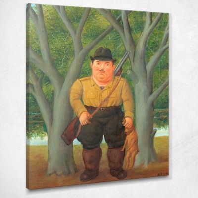 Il Cacciatore Fernando Botero fb7 quadro stampa su tela