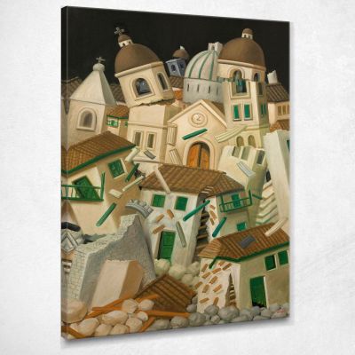 Terremoto Di Popayan Fernando Botero fb45 quadro stampa su tela