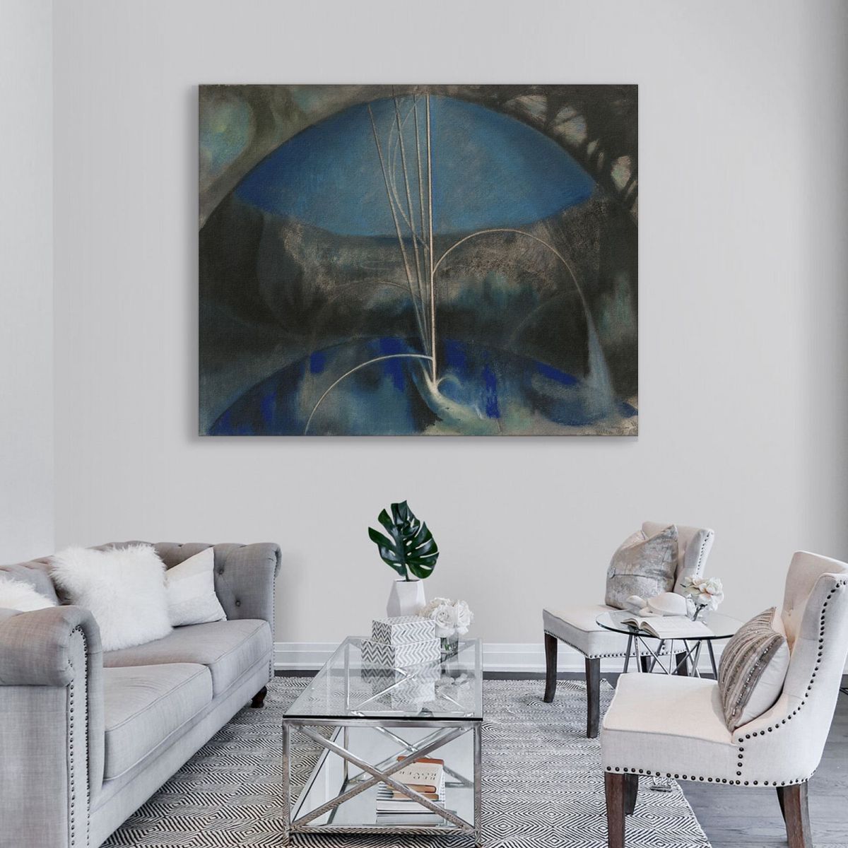 Canzone Dell'Usignolo Joseph Stella JST3 quadro stampa su tela