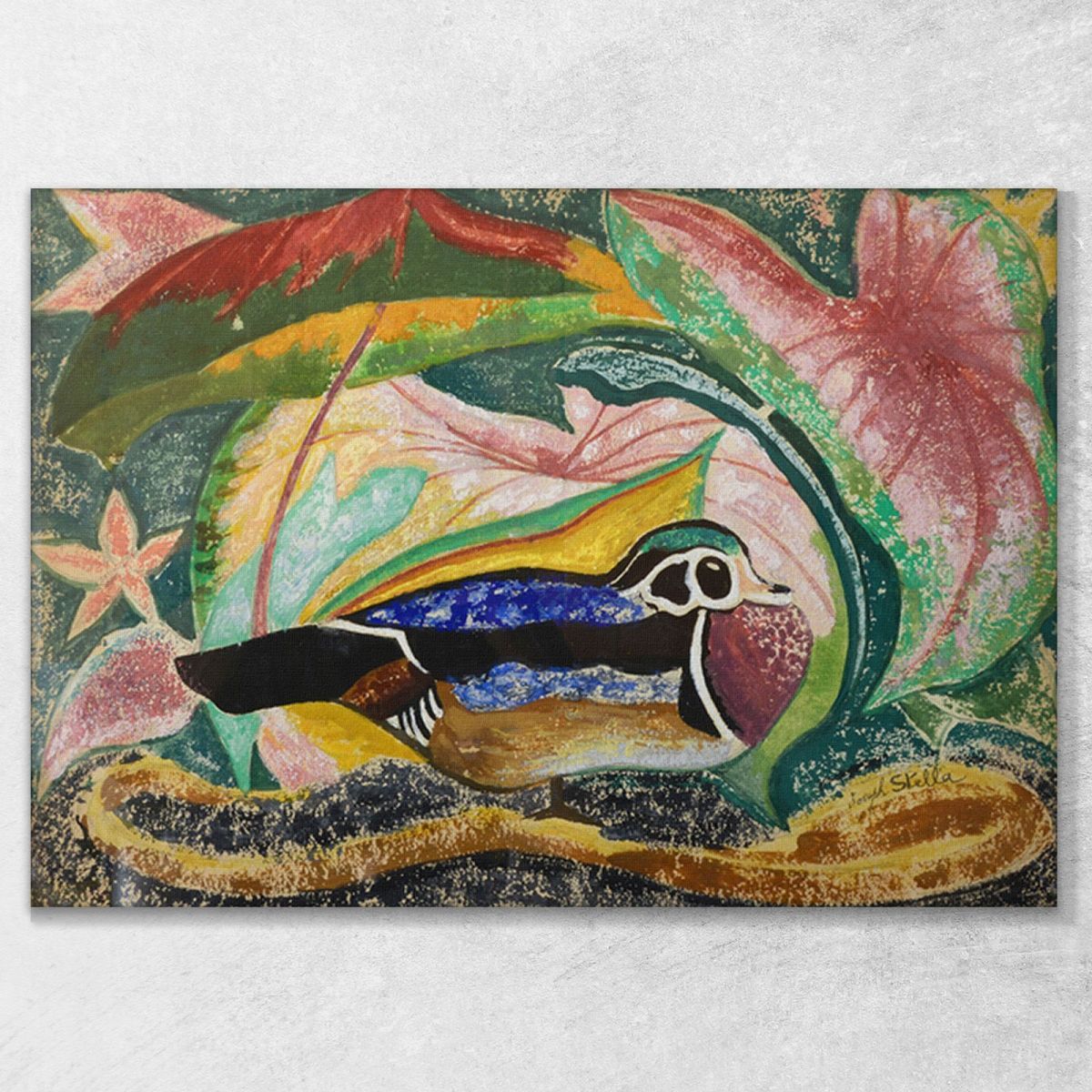 Ninfea E Marmotta Joseph Stella JST9 quadro stampa su tela