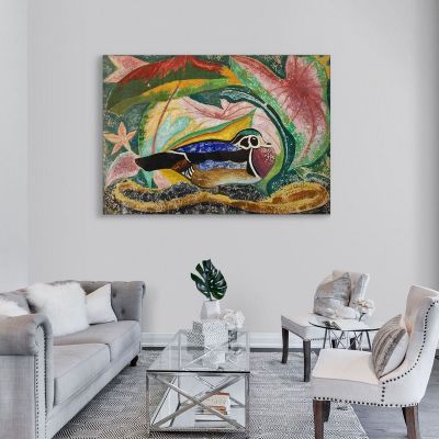 Ninfea E Marmotta Joseph Stella JST9 quadro stampa su tela