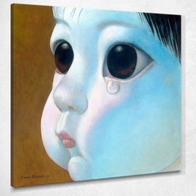 Luna Blu Margaret Keane MKE52 quadro stampa su tela
