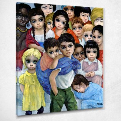 I Nostri Bambini Margaret Keane MKE101 quadro stampa su tela