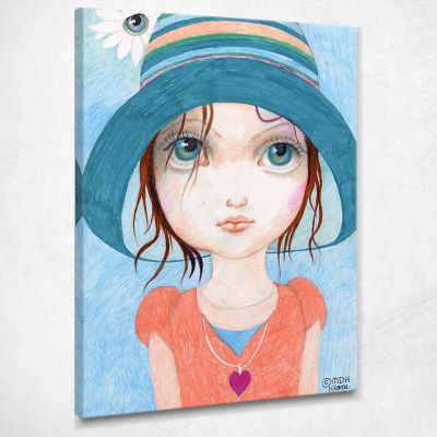 Pronta Per Lo Spettacolo Margaret Keane MKE105 quadro stampa su tela