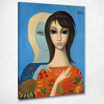 Occhi Grandi Rubati Margaret Keane MKE109 quadro stampa su tela