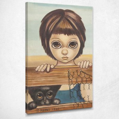 I Due Guardano Fuori Margaret Keane MKE113 quadro stampa su tela