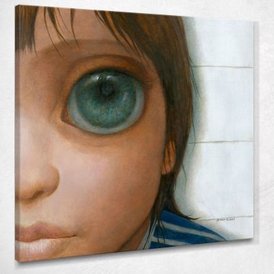Il Grande Occhio Margaret Keane MKE114 quadro stampa su tela
