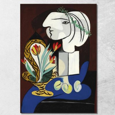 Natura Morta Con Tulipani Pablo Picasso ppc40 quadro stampa su tela