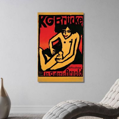 Manifesto Per La Mostra Del Gruppo Di Artisti Die Brucke Ernst Ludwig Kirchner elk33 quadro stampa su tela