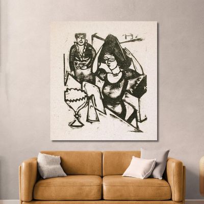 Toilette Ernst Ludwig Kirchner, elk144 canvas print
