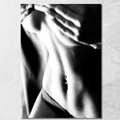 Quadro Astratto Body D'Acciaio Sexy Girl abs9 quadro stampa su tela