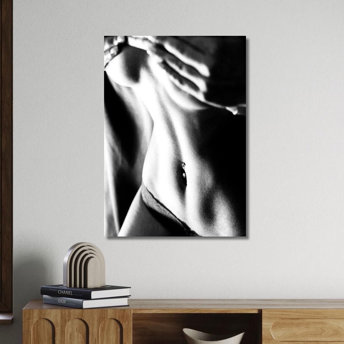 Quadro Astratto Body D'Acciaio Sexy Girl abs9 quadro stampa su tela