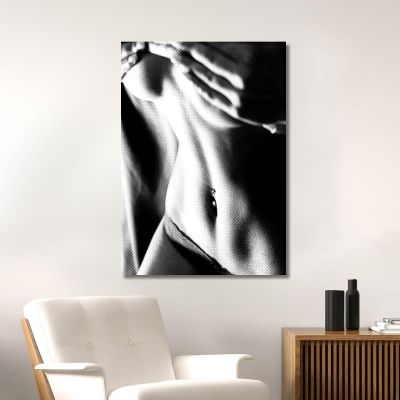 Quadro Astratto Body D'Acciaio Sexy Girl abs9 quadro stampa su tela