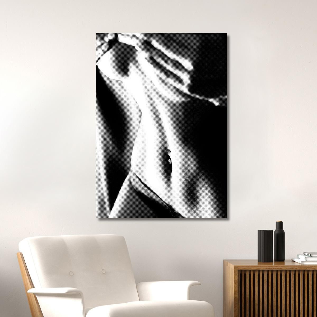 Quadro Astratto Body D'Acciaio Sexy Girl abs9 quadro stampa su tela