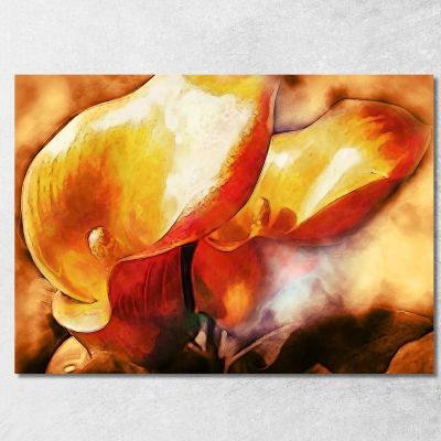 Quadro Astratto Calle Di Fuoco abs11 quadro stampa su tela