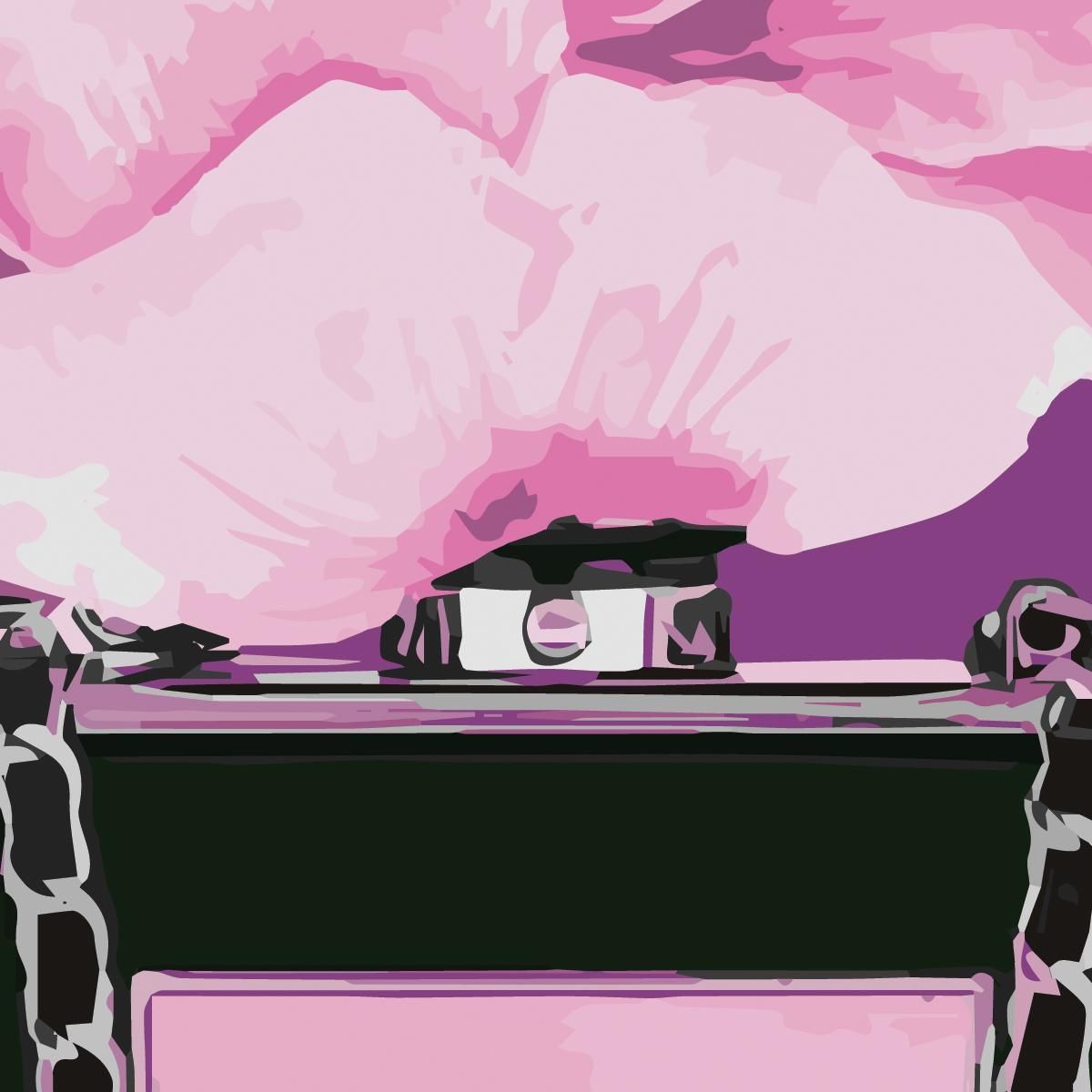 Quadro Profumo Rosa Con Fiore Viola Elegante Fashion fsn71 quadro stampa su tela