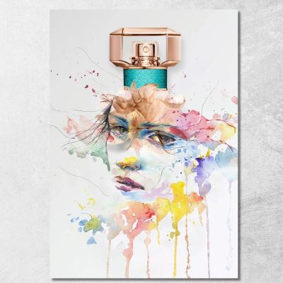 Quadro Viso Artistico Con Profumo E Colori Ad Acquerello Fashion fsn91 quadro stampa su tela