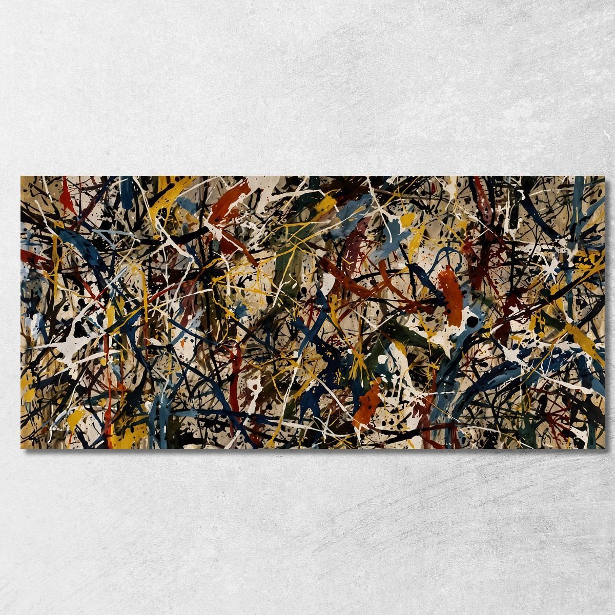 Convergence Inspired Work Jackson Pollock canvas print, image size:1200x1200