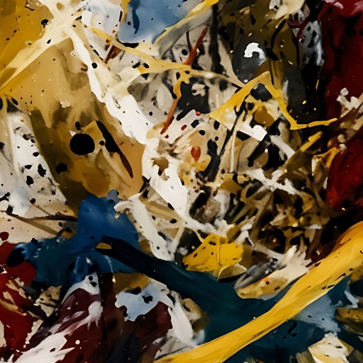 Reinterpretazione Di Numero 14 Jackson Pollock ijsp24 quadro stampa su tela