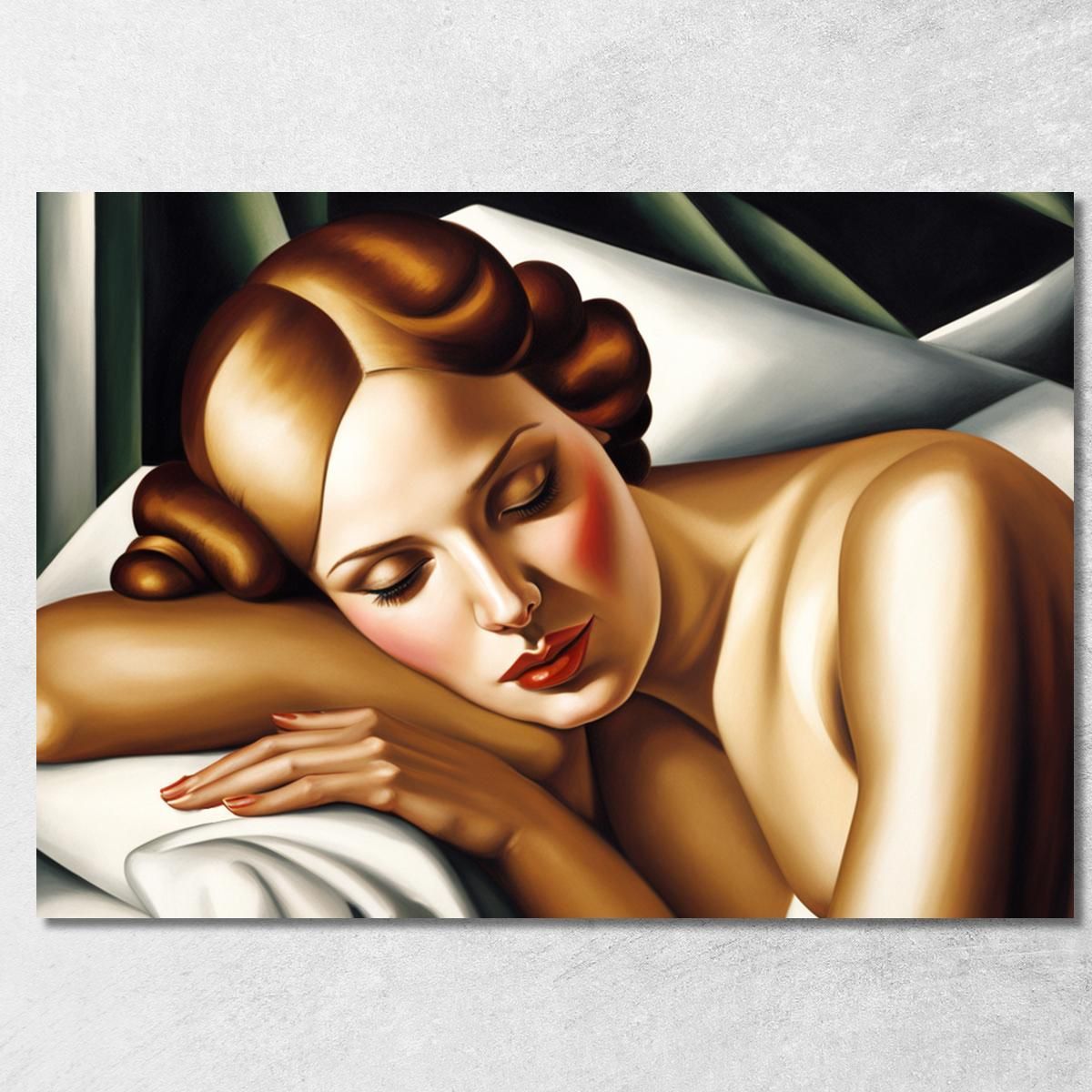 他の人発送×Tamara de Lempicka【眠る人】 The Sleeper Inspired By Tamara de Lempicka canvas print