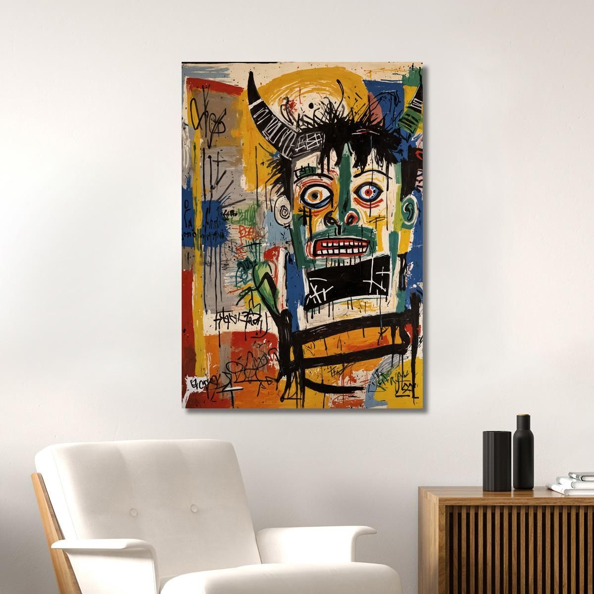 A Vision Of Madness Style Jean-Michel Basquiat canvas print