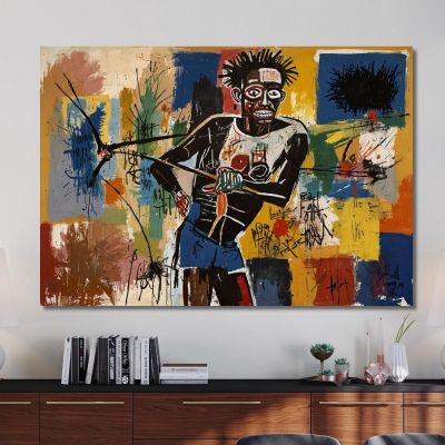 Fischer Neuinterpretation Jean-Michel Basquiat, ibsq11 drucken auf leinwand