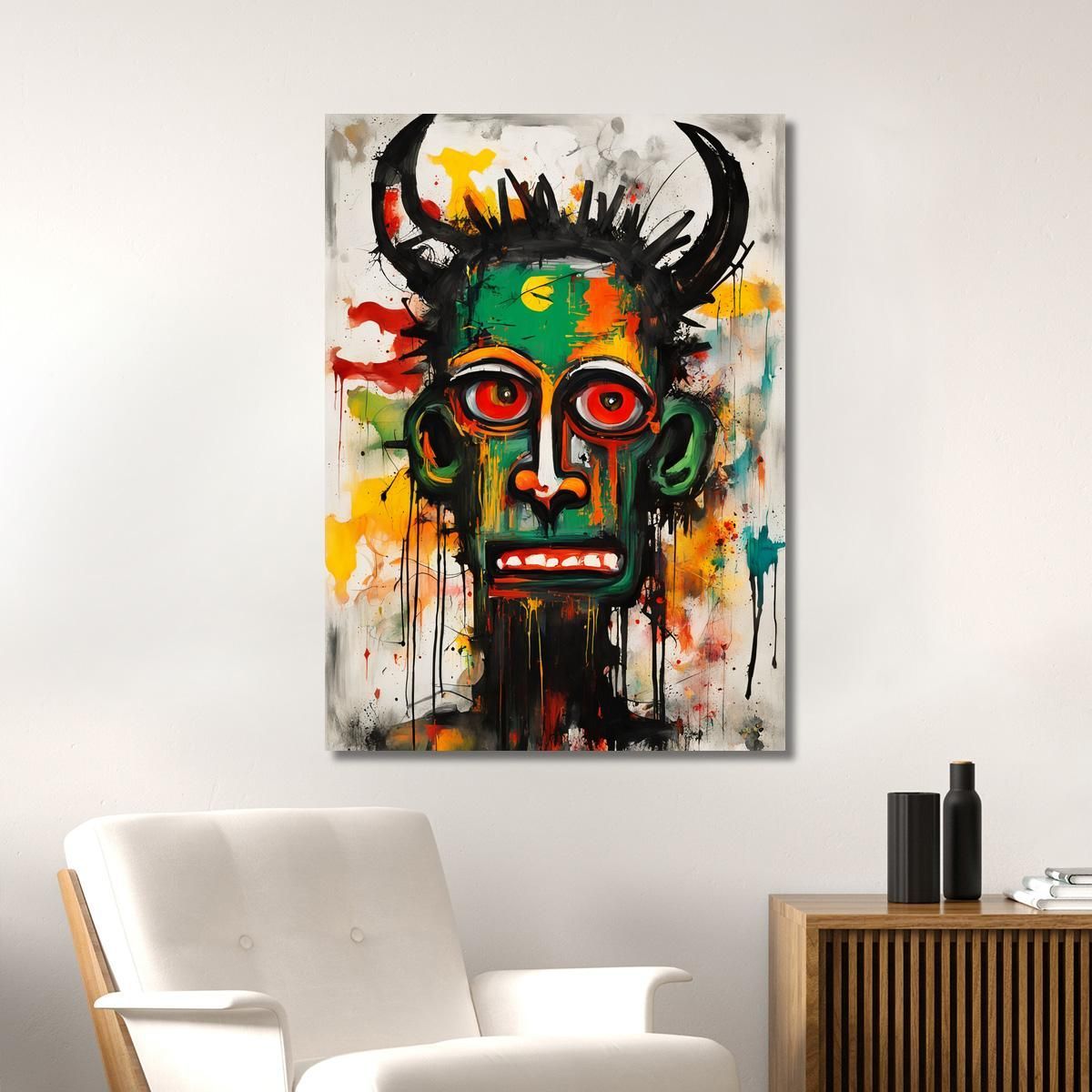 Spirito Ribelle Reinterpretazione Jean-Michel Basquiat ibsq20 quadro stampa su tela