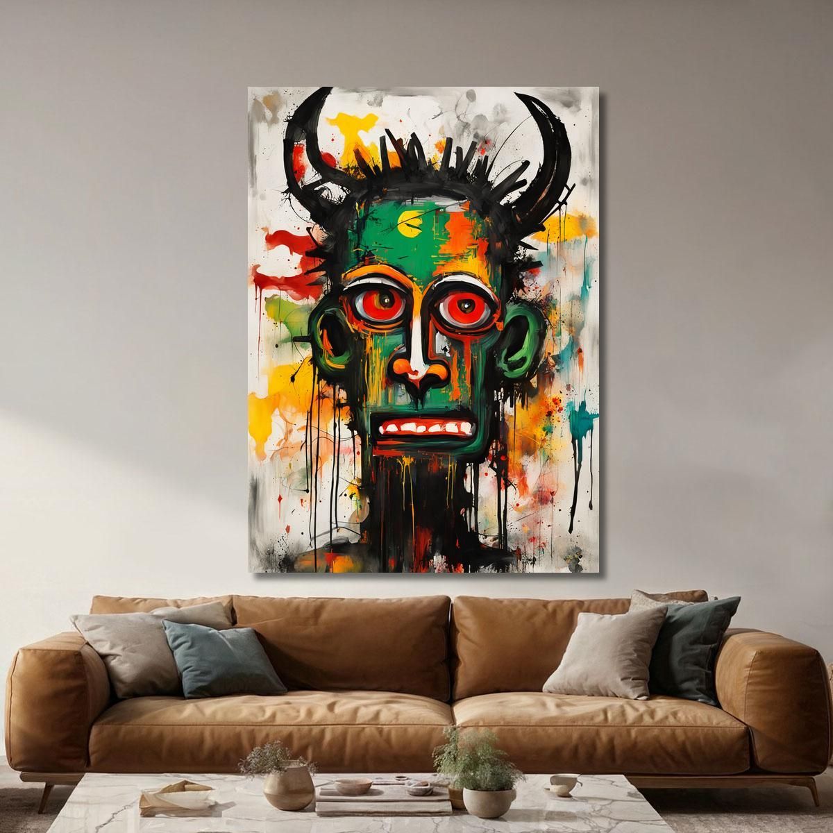 Spirito Ribelle Reinterpretazione Jean-Michel Basquiat ibsq20 quadro stampa su tela