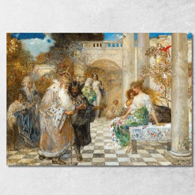 Ritorno Alla Virtù Eduard Veith evt28 quadro stampa su tela