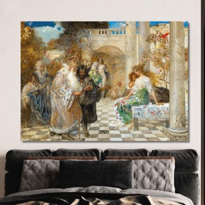 Ritorno Alla Virtù Eduard Veith evt28 quadro stampa su tela
