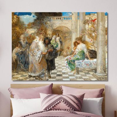Ritorno Alla Virtù Eduard Veith evt28 quadro stampa su tela