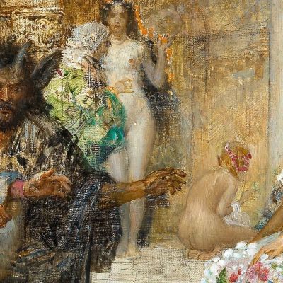Ritorno Alla Virtù Eduard Veith evt28 quadro stampa su tela